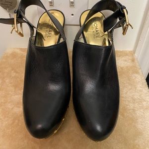 Michael Kors Black Platform Mules 8